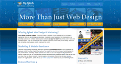 Desktop Screenshot of bigsplashwebdesign.com