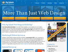 Tablet Screenshot of bigsplashwebdesign.com